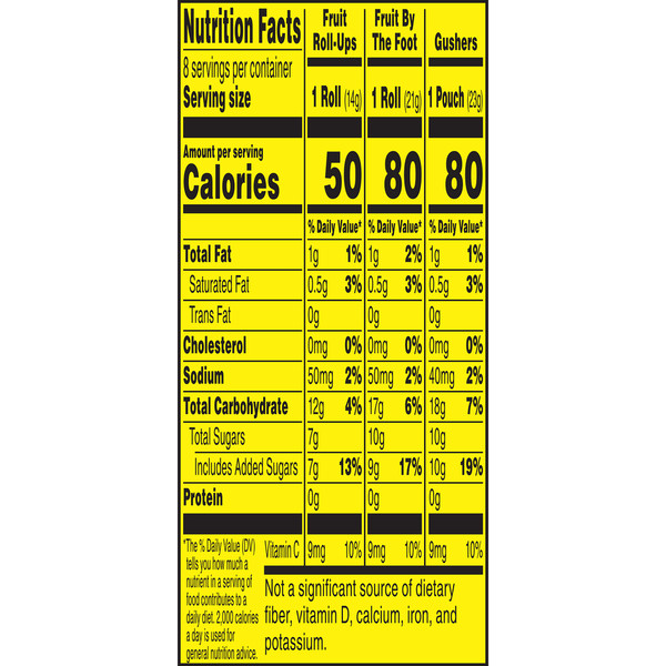 Fruit Roll-Ups Fruit by the Foot, Gushers Fruit Flavored Snacks Variety Pack - Image 8