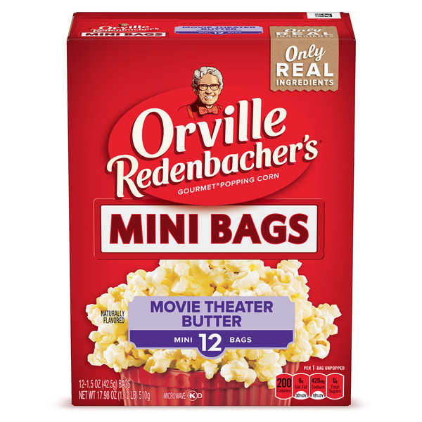 Orville Redenbacher Movie Theater Butter Popcorn, Microwave Popcorn