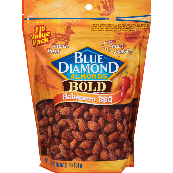 Blue Diamond BOLD Almonds, Habanero BBQ