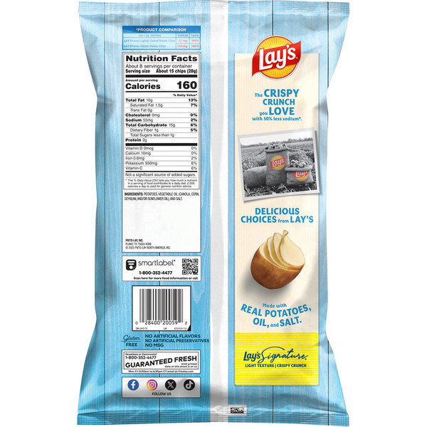 Lay's Classic Potato Chips, Lightly Salted - Image 2