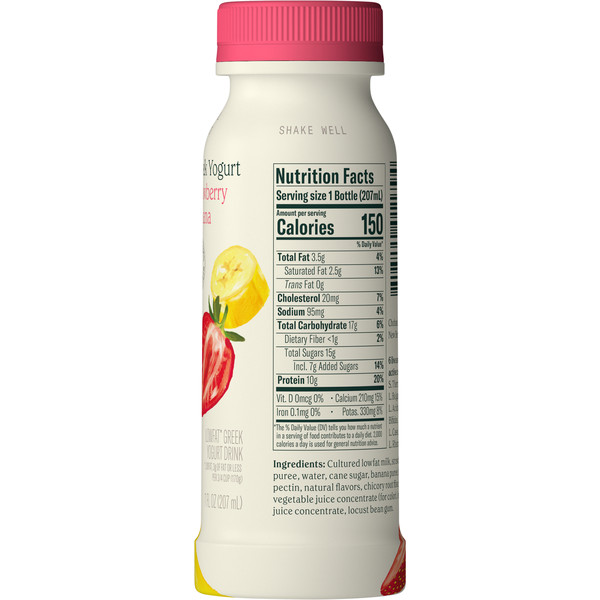Chobani Yogurt Drink, Greek, Lowfat, Strawberry Banana - Image 4