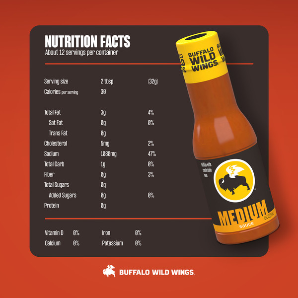 Buffalo Wild Wings Medium Sauce - Image 8