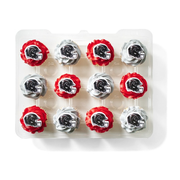 Publix NFL Atlanta Falcons Buttercream Iced Cupcakes