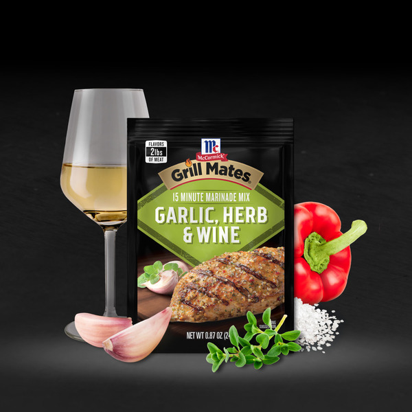 McCormick® GRILL MATES Garlic, Herb & Wine Marinade Seasoning Mix - Image 7