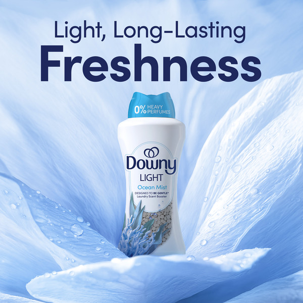Downy Light Laundry Scent Booster Beads for Washer, Ocean Mist, with No Heavy Perfumes - Image 2