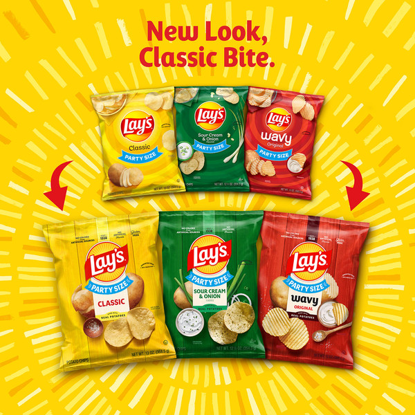 Lay's Wavy Original Party Size Potato Chips - Image 3