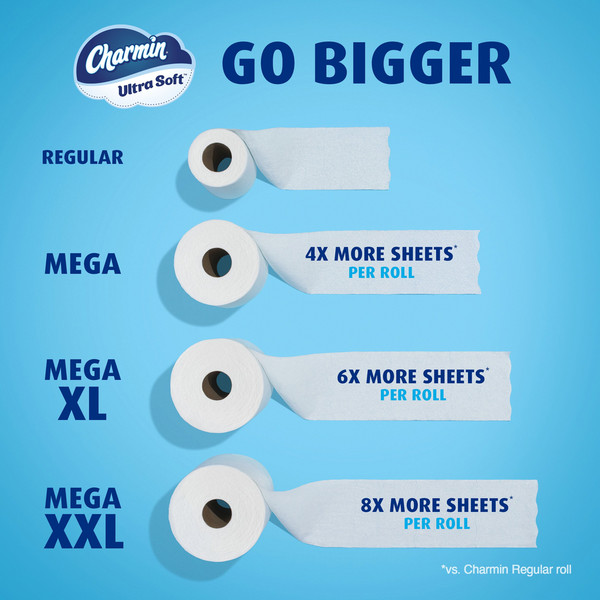 Charmin Ultra Soft Toilet Paper Mega XL Rolls - Image 10