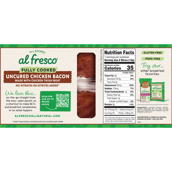 al fresco Original Uncured Chicken Bacon - Image 2
