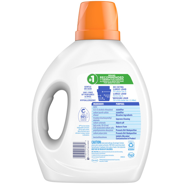 All Liquid Laundry Detergent, Free Clear, OXI, 73 fl oz, 49 Loads - Image 2