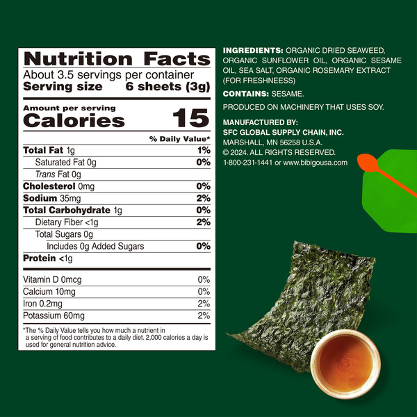 Bibigo Sesame Flavor Seaweed Snacks - Image 7