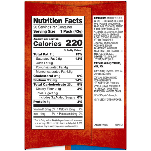 Lance Peanut Butter Sandwich Crackers - Image 3