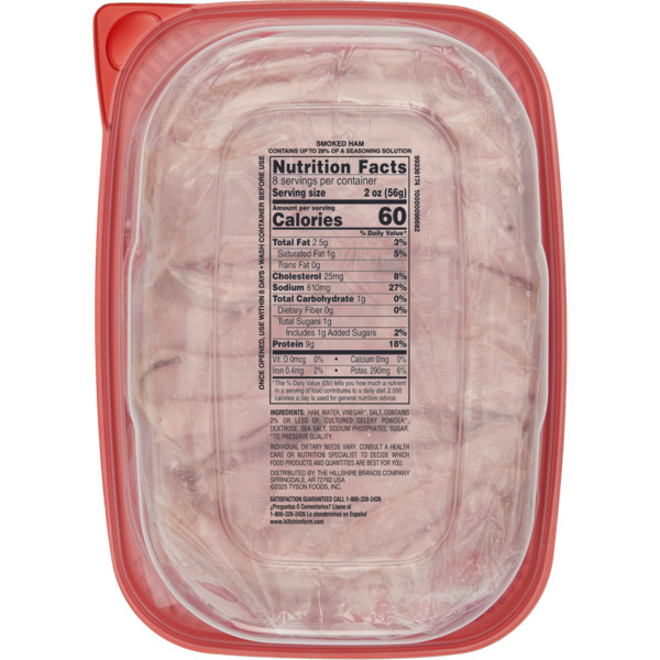 Hillshire Farm Ultra Thin Sliced Smoked Ham Sandwich Meat, 16 oz - Image 3