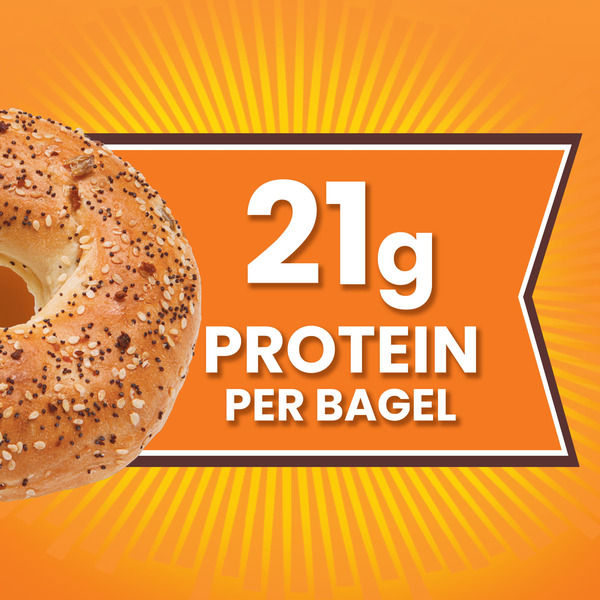 Thomas’ High Protein, 4 count, Everything Bagels - Image 2