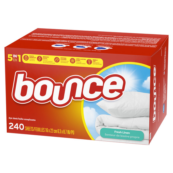 Bounce Fresh Linen Scented Fabric Softener Dryer Sheets - Image 10