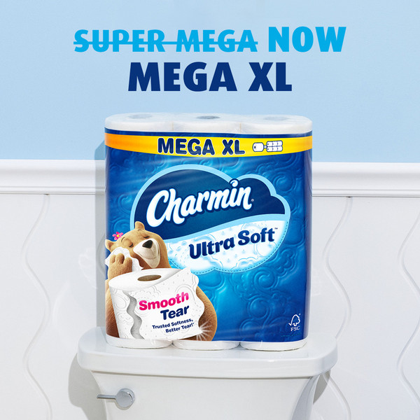 Charmin Ultra Soft Toilet Paper Mega XL Rolls - Image 3