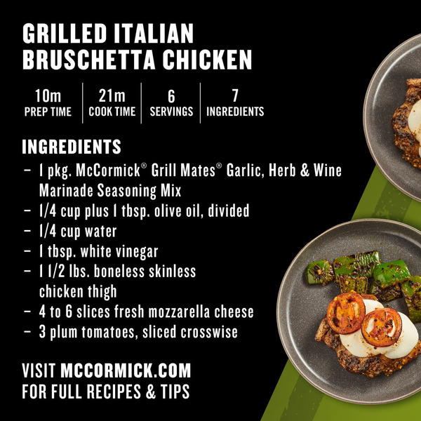 McCormick® GRILL MATES Garlic, Herb & Wine Marinade Seasoning Mix - Image 6