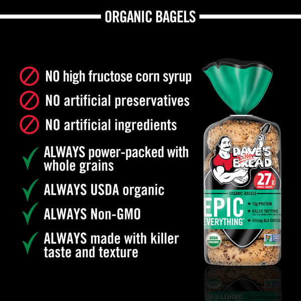Dave's Killer Bread Epic Everything Organic Bagels - Image 4