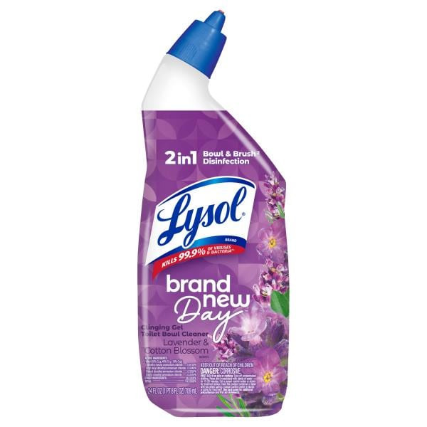 LYSOL® Toilet Bowl Cleaner - Brand New Day™ Lavender & Cotton Blossom 9/24 oz.