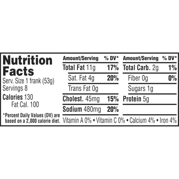 Ball Park Bun Length Hot Dogs, Classic, 8 Count - Image 8