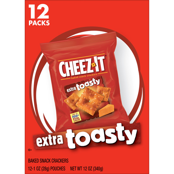 Cheez-It Extra Toasty Cheese Crackers, Baked Snack Crackers - Image 7