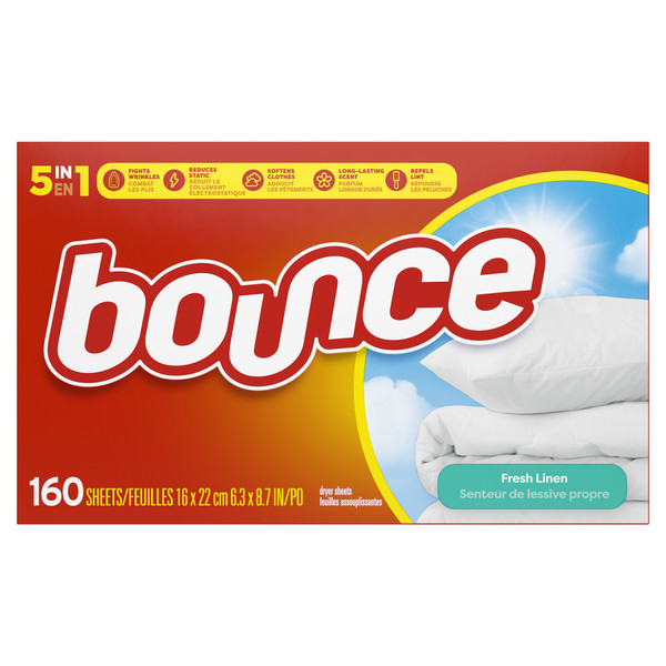 Bounce Dryer Sheets, Fresh Linen - Image 8