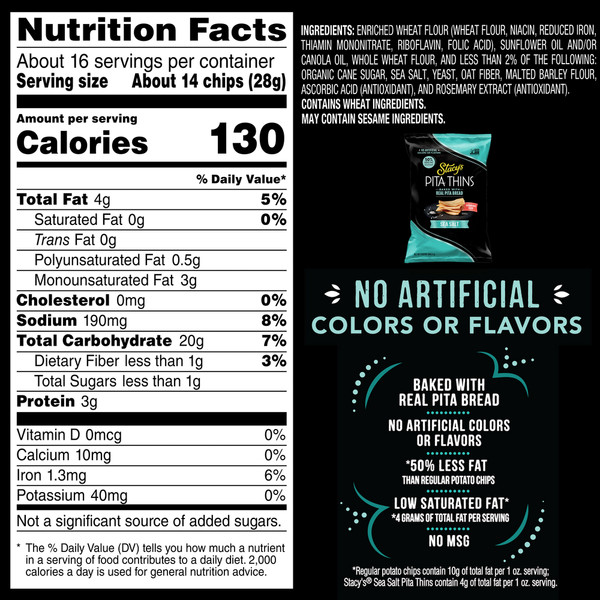 Stacy's Pita Thins Sea Salt - Image 3