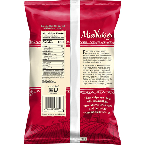 Miss Vickie's Kettle Cooked Potato Chips Sea Salt Original - Image 2