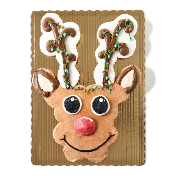 Publix Bakery Merry & Bright Reindeer Pull-Apart Cupcakes with Buttercream Icing