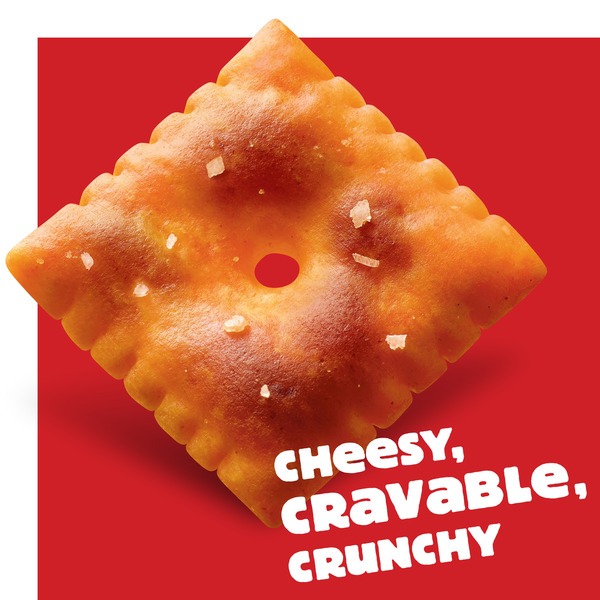 Cheez-It Extra Toasty Cheese Crackers, Baked Snack Crackers, Family Size, 21 oz - Image 3