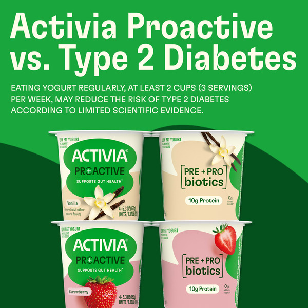 Activia Proactive Peach Mango Prebiotic and Probiotic Yogurt, Creamy Low Fat Yogurt Cups, 5.3 oz, 4 Count​ - Image 7