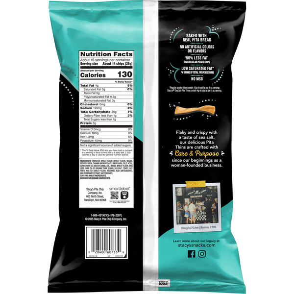 Stacy's Pita Thins Sea Salt - Image 2