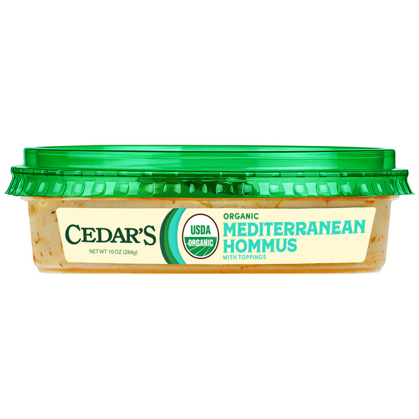 Cedar's Foods Topped Organic Mediterranean Hommus - Image 2