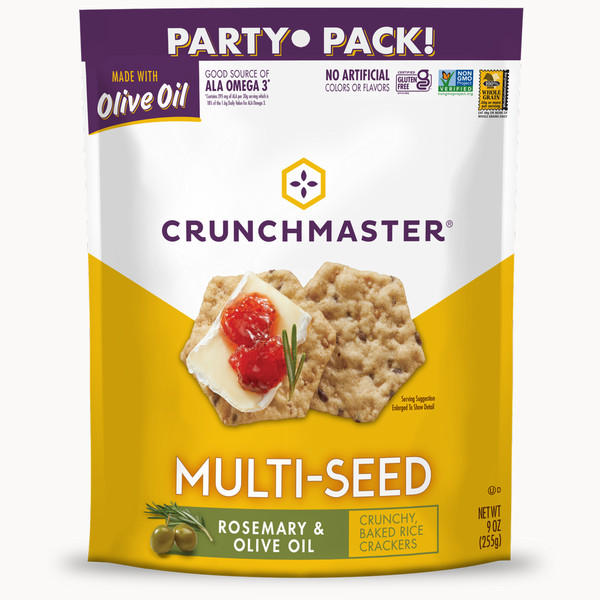 Crunchmaster Multi-Seed, Rosemary & Olive Oil, Party Pack