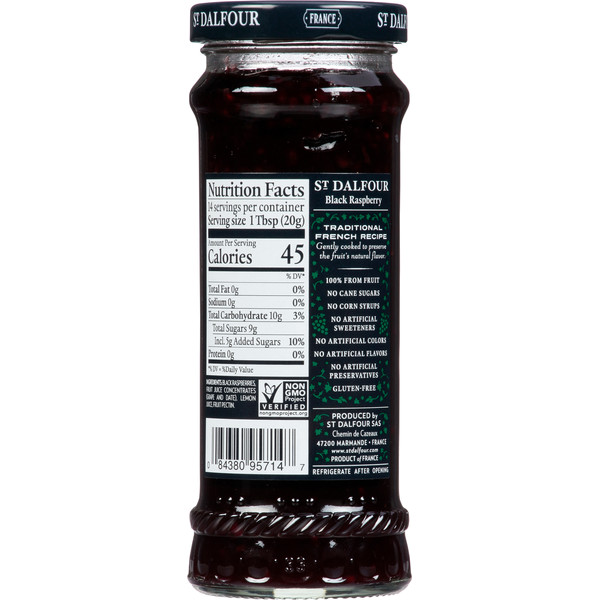 St. Dalfour Fruit Spread, Black Raspberry - Image 2
