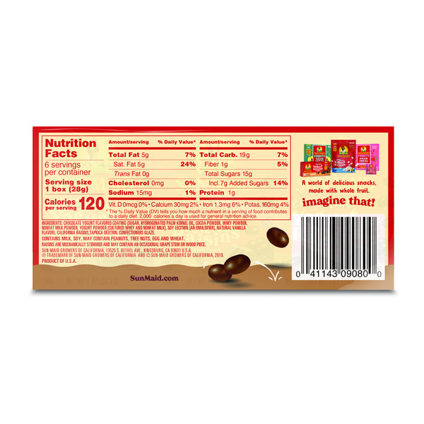 Sun-Maid Chocolate Yogurt Covered Raisins - Image 2