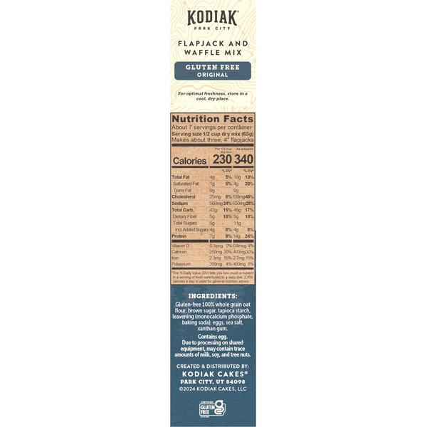 Kodiak Gluten Free Frontier Oat Flapjack & Waffle Mix - Image 3