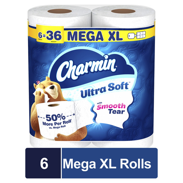 Charmin Ultra Soft Toilet Paper Mega XL Rolls