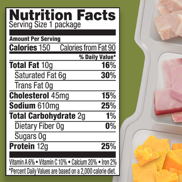 P3 Portable Protein Snack Pack Lunch with Turkey, Ham & Cheddar Cheese - Image 6
