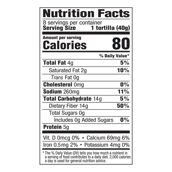 Mission Zero Net Carbs Original Flour Tortillas, Soft Taco Size, 8 Count - Image 5