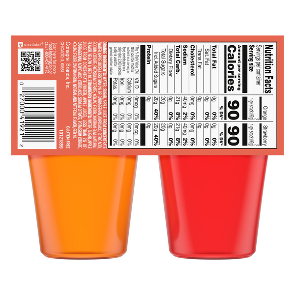 Snack Pack Strawberry and Orange Flavored Juicy Gels - Image 6