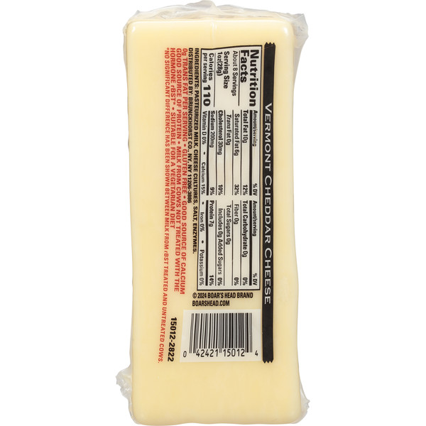 Boar's Head White Vermont Cheddar Cheese - Image 5