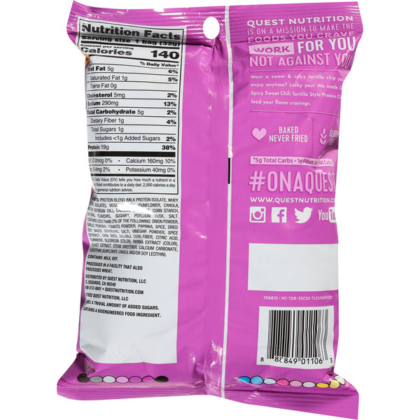 Quest Tortilla Style Spicy Sweet Chili Flavor Protein Chips - Image 4