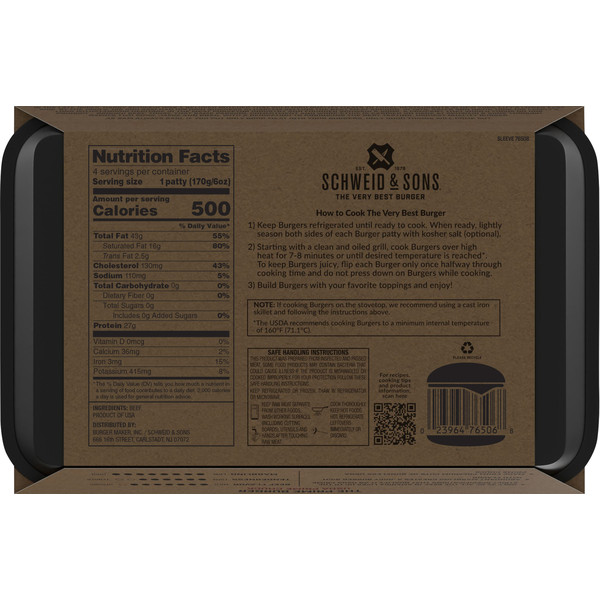 Schweid & Sons The Prime Burger, Beef Burger - Image 2