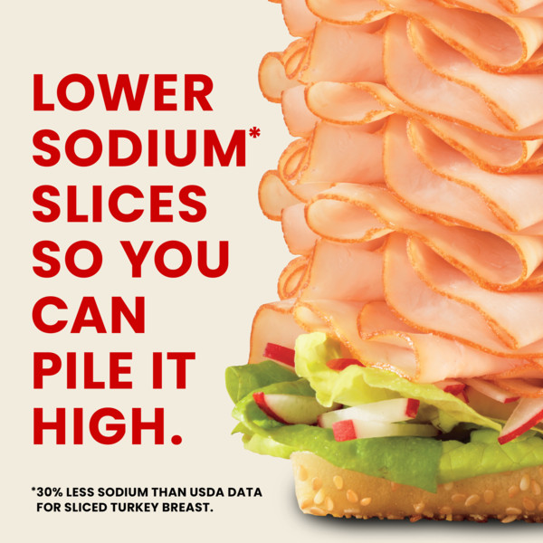 Hillshire Farm Ultra Thin Sliced Lower Sodium Oven Roasted Turkey Breast Sandwich Meat, 8 oz - Image 3