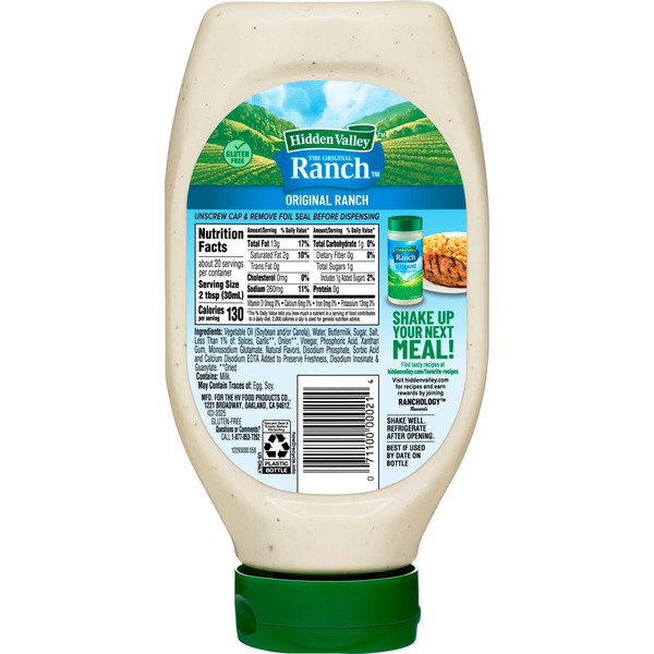 Hidden Valley Easy Squeeze Original Ranch Salad Dressing & Topping - Image 6