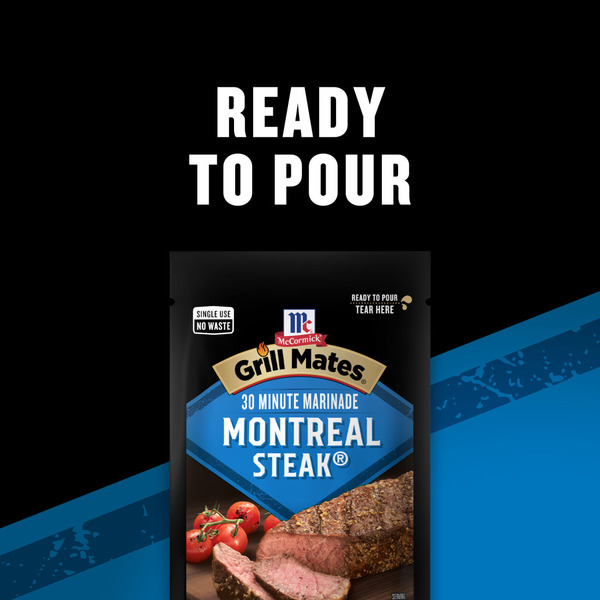 McCormick® GRILL MATES Montreal Steak Single Use Marinade - Image 2