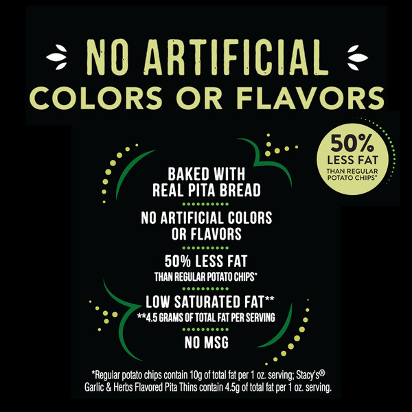 Stacy's Baked Pita Thins Garlic and Herb - Image 5