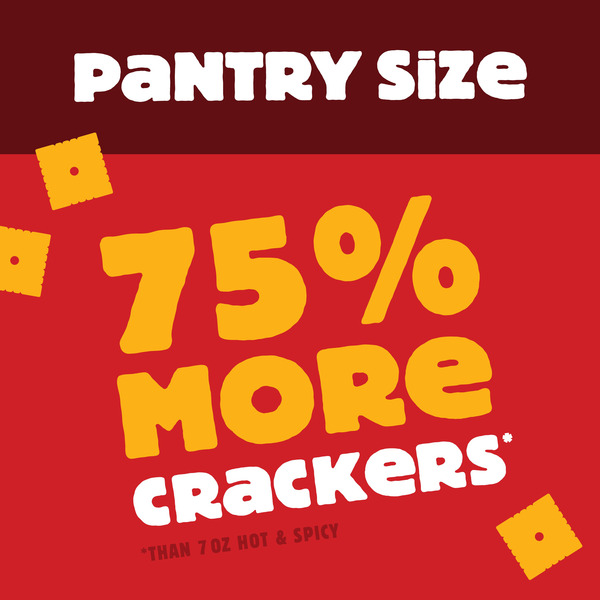 Cheez-It Hot and Spicy Cheese Crackers, Baked Snack Crackers, 12.4 oz - Image 6