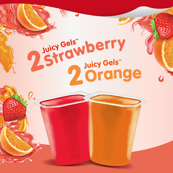 Snack Pack Strawberry and Orange Flavored Juicy Gels - Image 2