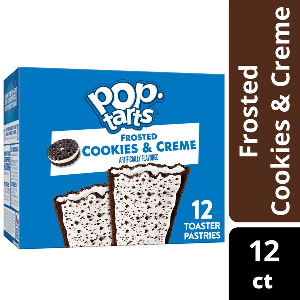 Pop-Tarts Frosted Cookies and Creme Toaster Pastries, Breakfast Foods, Value Pack, 12 Count